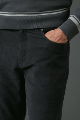 Corduroy Straight Fit 5 Pocket Trousers