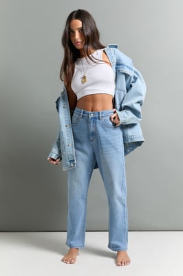 The Petite High Waist Mom Jean