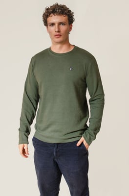 Crew Neck Textured Top