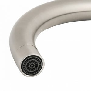 Luzzo ® lesina keuken­ mengkraan brushed steel – hoog model ronde uitloop 100%