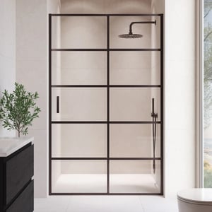 Badplaats Douchewand calgary 140 x 190 cm 6 mm veiligheids met lijnen -