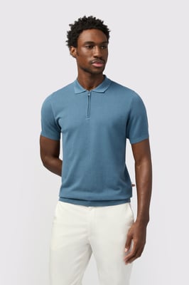 Quarter Zip Knit Polo