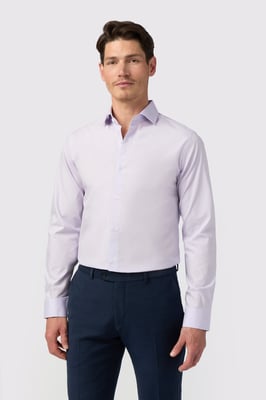 Slim Fit Poplin Single Cuff Cutaway Collar Shirt