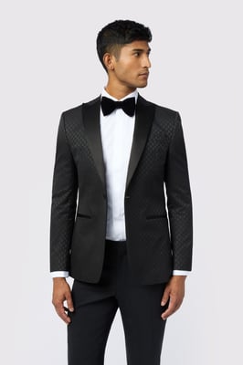 Sabine Slim Fit Diamond Jacquard Jacket