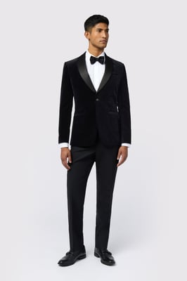 Slim Fit Velvet Jacket