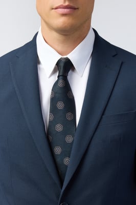 Hexagon Medallion Tie