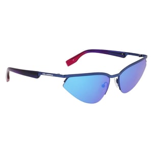 Blauwe Metalen Zonnebril