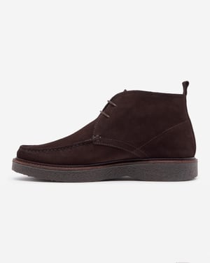 Xixona Moccasin Boots in Dark Brown