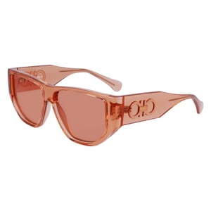 Ferragamo Oranje Geïnjecteerde Zonnebril
