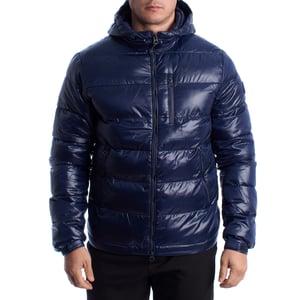 Herrpadded jacka med huva 66512