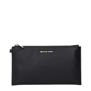 Svart läderclutch
