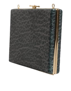 Zwarte Leren Clutch Avond Crossbody Tas