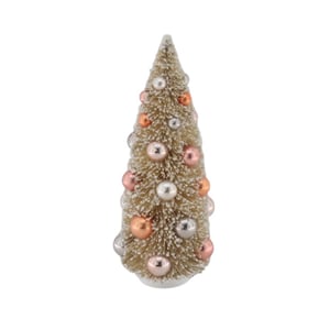 House Vitamin Christmas decoration christmas tree with colored balls sisal/polysterene -