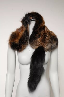 Bruine Rode Vos Bont Nekwarmer Winter Sjaal