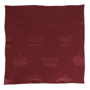 Vinröd Sidenkrön Fyrkantig Herrfoulard шал 