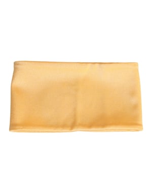 Gul Nylon Stretch Kvinna Halsvärmare Sjal