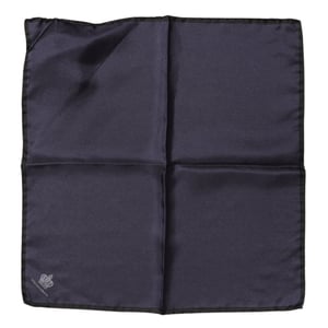 Blauwe DG Kroon Zijden Vierkante Mannen Foulard Sjaal