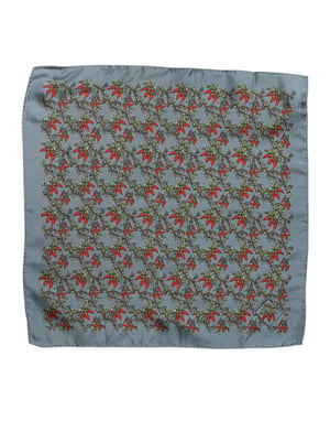Grå Chilis Silkesfyrkantig Herr Foulard Scarf