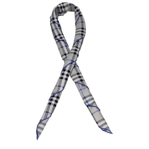 Grijze Zijden Foulard