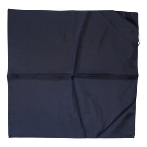 Donkerblauwe Zijde Vierkante Mannen Foulard Sjaal