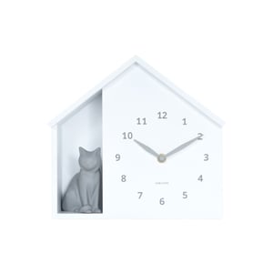 Karlsson wandklok siting cat - Ø24,9cm