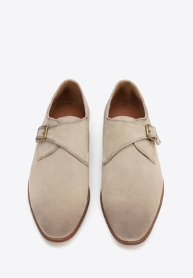 Wittchen beige suède leren monniksschoenen voor heren