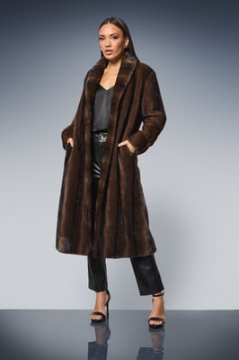 Faux Fur Long Coat