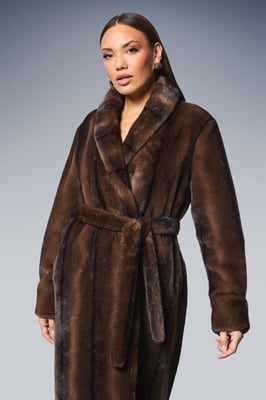 Faux Fur Long Coat