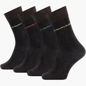 Calvin Klein Black Mens 4 Pack Socks