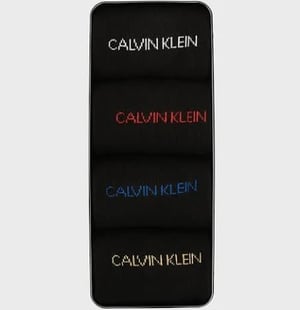 Calvin Klein Black Mens 4 Pack Socks