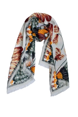 Hermes BRAZIL cashmere and silk scarf