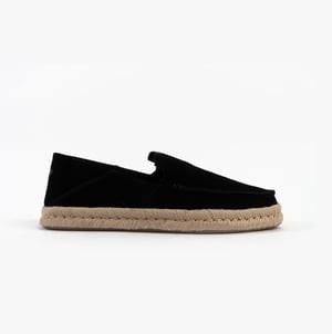 Toms Alonso Loafer Rope Mens Espadrille Black