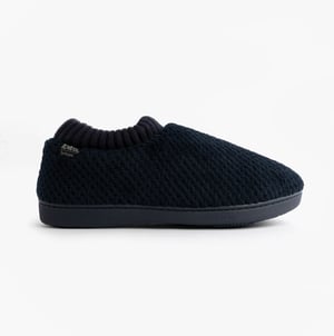 Totes Isotoner Popcorn Full Back Bootie Womens Slippers Navy