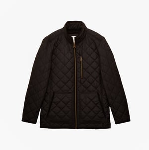 Joules Maynard Mens Diamond Quilted Jacket Black