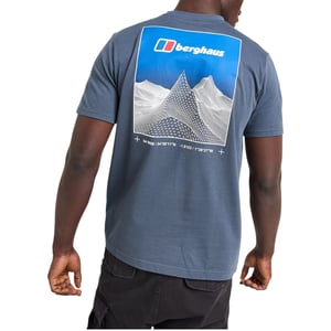 Berghaus Mens Pinnacle Point T Shirt Mountain Fade Back Graphic Cotton T-Shirt
