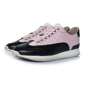 Hermes Goal sneakers in black and pink
