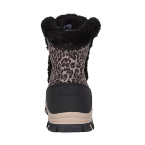 Mountain Warehouse Dames Ohio Luipaardprint Thermische Snowboots (Zwart)
