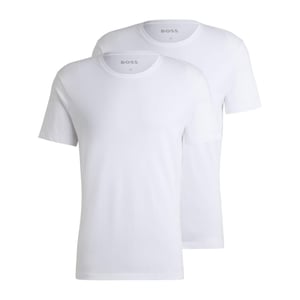 Boss Heren Comfort T-shirt (Set van 2) (Wit)