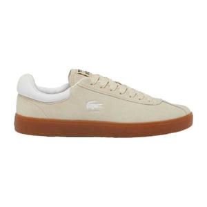 Lacoste Heren Baseshot Suède Trainers (Beige)