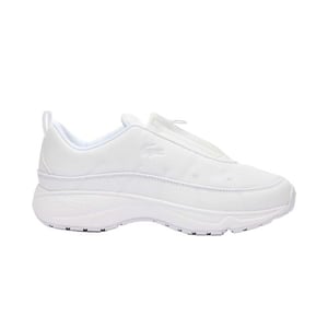 Lacoste Heren Audyssor Leren Ritssportschoenen (Wit)