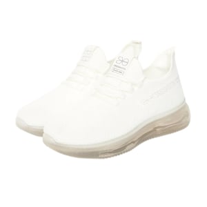 Crosshatch Heren Matfen Flyknit Sneakers (Wit)