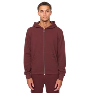 Duck and Cover Heren Optimus Volledige Rits Hoodie (Wijn)