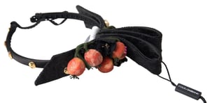 Svart med flerfärgad fikonfrukt krystal tiara diadem huvudband