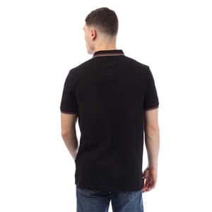 Weekend Offender Herr Vancouver Tipped Polo Shirt (Svart)
