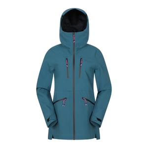 Mountain Warehouse Damernas Tempest Vattentät 3-Lagers Skijacka (Teal)