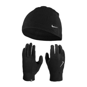 Nike Dames/Dames Fleece muts & Handschoenen Set (Zwart)
