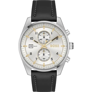 Zwart Leren Dress Horloge