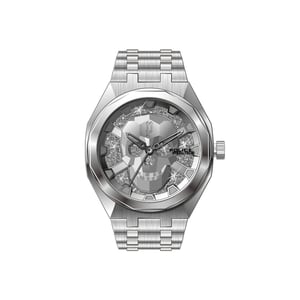 Police Skull Kristallen Horloge