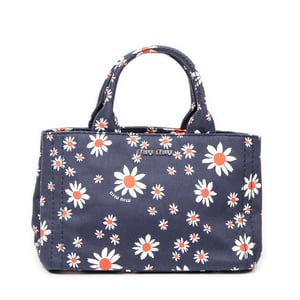 Small Printed  Open Tote  Handbag