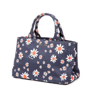 Small Printed  Open Tote  Handbag